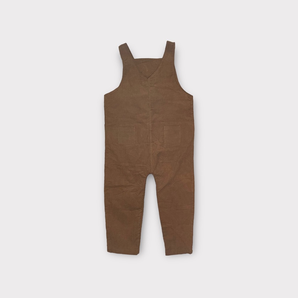 Angel Dear Brown Corduroy Pocket Romper - Picture 5 of 5